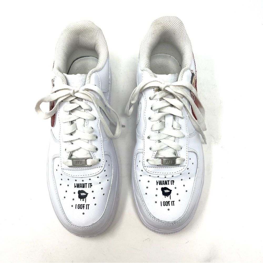 Nike force 1 custom Ariana grande sneakers 7 - Picture 2 of 11